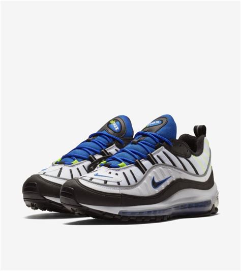 nike 98 zwart|Nike Air Max 98 'White & Black & Racer Blue' Release Date.